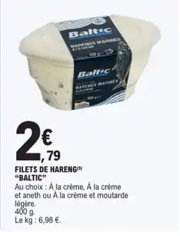 E.Leclerc BALTIC Filets de hareng offre