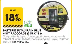Tout faire matériaux Rainplus batterie tuyau rain plus + kit raccords ø 15 x 15 m offre