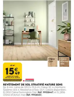 Tout faire matériaux Egger revêtement de sol stratifié nature sens offre