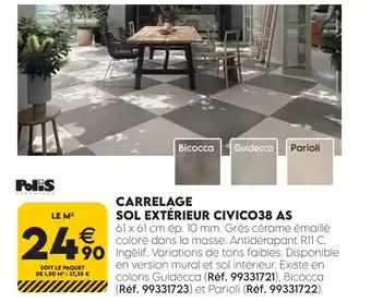 Polis ceramiche carrelage sol extérieur civico38 as