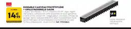 Tout faire matériaux Aco ensemble caniveau polyéthylène + grille passerelle galva offre