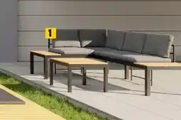Tout faire matériaux Salon de jardin 4 places avec table noir offre