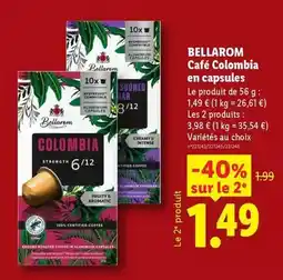 Lidl Nespresso - café colombia en capsules offre