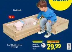 Lidl Lupilu - lipflu beb à sable offre