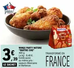 E.Leclerc WINGS PARTY NATURE MAÎTRE COQ offre