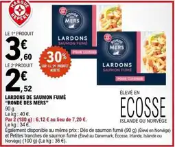 E.Leclerc LARDONS DE SAUMON FUMÉ RONDE DES MERS offre