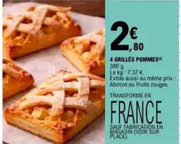 E.Leclerc 4 GRILLÉS POMMES offre