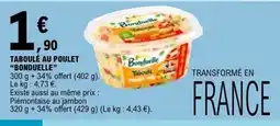 E.Leclerc TABOULÉ AU POULET BONDUELLE offre