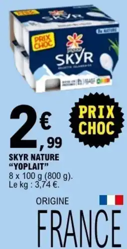 E.Leclerc SKYR NATURE YOPLAIT offre