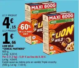 E.Leclerc LION WILD CEREAL PARTNERS offre
