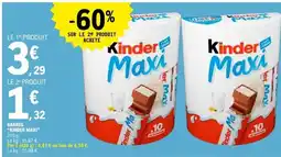 E.Leclerc BARRES KINDER MAXI offre