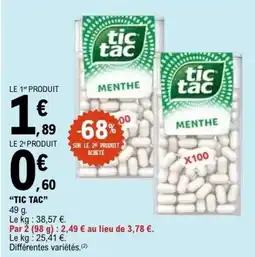 E.Leclerc TIC TAC offre