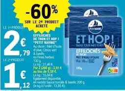 E.Leclerc EFFILOCHÉS DE THON ET HOP! PETIT NAVIRE offre