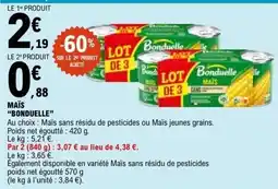 E.Leclerc MAÏS BONDUELLE offre