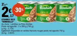 E.Leclerc LÉGUMES SECS BONDUELLE offre