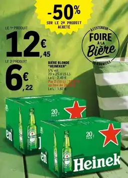 E.Leclerc BIÈRE BLONDE HEINEKEN offre
