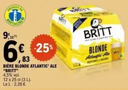 E.Leclerc BIÈRE BLONDE ATLANTIC' ALE BRITT offre