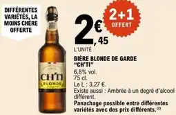 E.Leclerc BIÈRE BLONDE DE GARDE CH'TI offre