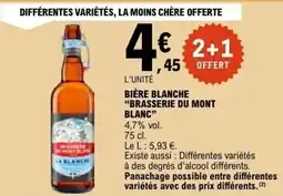 E.Leclerc BIÈRE BLANCHE BRASSERIE DU MONT BLANC offre