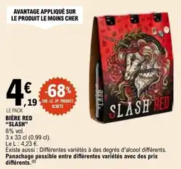 E.Leclerc BIÈRE RED SLASH offre
