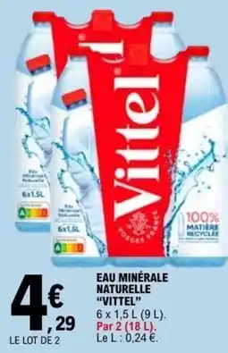 E.Leclerc EAU MINÉRALE NATURELLE VITTEL offre