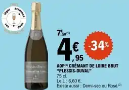 E.Leclerc AOP CRÉMANT DE LOIRE BRUT PLESSIS-DUVAL offre