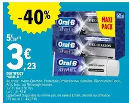 E.Leclerc DENTIFRICE ORAL-B offre