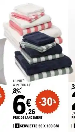 E.Leclerc SERVIETTE offre