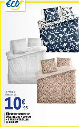 E.Leclerc PARURE HOUSSE DE COUETTE offre