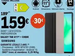 E.Leclerc GALAXY TAB A11+ COQUE SAMSUNG offre