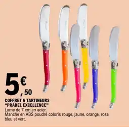 E.Leclerc COFFRET 6 TARTINEURS PRADEL EXCELLENCE offre