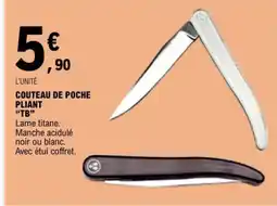 E.Leclerc COUTEAU DE POCHE PLIANT TB offre