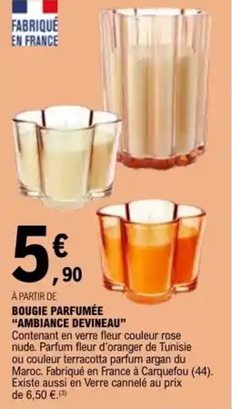 E.Leclerc BOUGIE PARFUMÉE AMBIANCE DEVINEAU offre