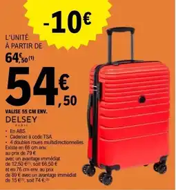 E.Leclerc VALISE ENV. DELSEY offre