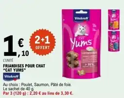 E.Leclerc FRIANDISES POUR CHAT CAT YUMS offre