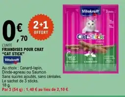 E.Leclerc FRIANDISES POUR CHAT CAT STICK offre
