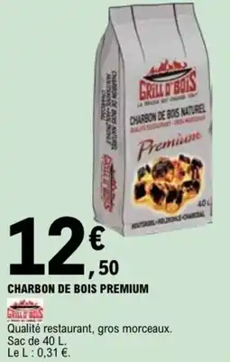 E.Leclerc CHARBON DE BOIS PREMIUM offre