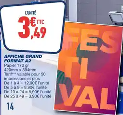 Bureau Vallée Affiche grand format a2 offre