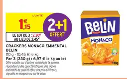 Intermarché Belin crackers monaco emmental offre