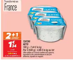 Netto Netto tzatziki offre