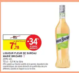 Intermarché Marie brizard liqueur fleur de sureau offre