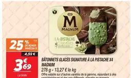 Netto Magnum bâtonnets glacés signature à la pistache x4 offre