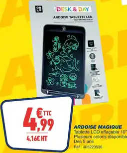 Bureau Vallée Desk & day ardoise tablette offre
