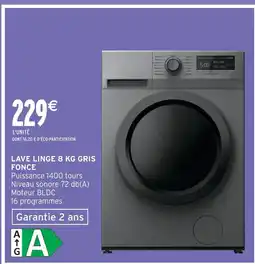 Intermarché Lave-linge 8 kg gris foncé offre