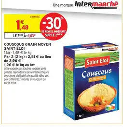 Intermarché Saint éloi couscous grain moyen offre