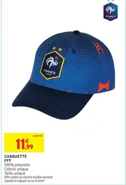 Intermarché Fff casquette offre