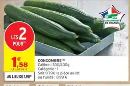 Intermarché Concombre offre