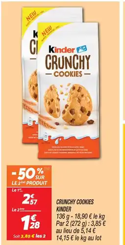 Netto Kinder crunchy cookies offre