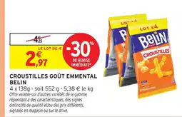 Intermarché Belin croustilles goût emmental offre