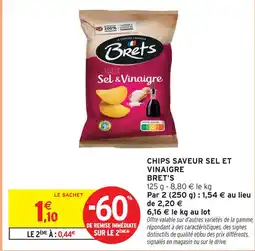 Intermarché Bret's chips saveur sel et vinaigre offre
